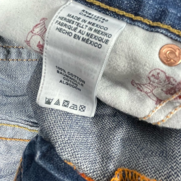 True Religion Straight Flap Patches Jeans Size 34 - Picture 16 of 16